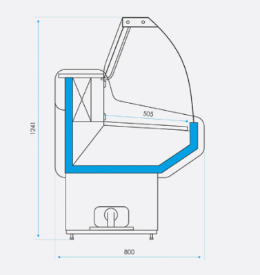 Витрина холодильная CRYSPI OCTAVA U 1500